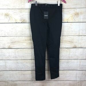 NWT DKNY black pull on pants size S // 0112